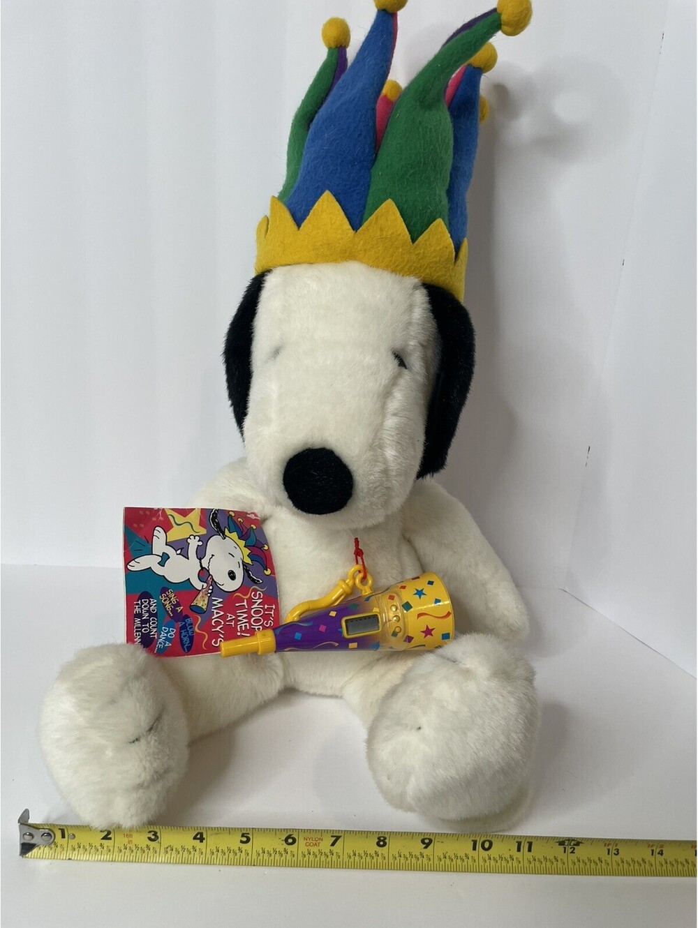 Millennium Court Jester Snoopy Plush Macys NewYears Eve Party Peanuts